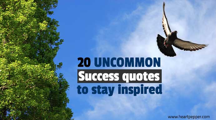20 uncommon success quotes to stay inspired & positive
