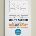 WILL TO SUCCEED (Inspirational wall decor)